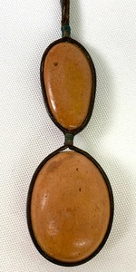 lot 197 image: Two Smooth Stones Rawhide Strip Necklace