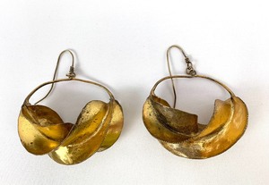 lot 203 image: Vintage Brass Fulani Earrings