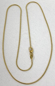 lot 217 image: 18K Round Gold Chain From Italy-17-34
