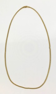 lot 222 image: 17-34 Round 18K Gold Chain