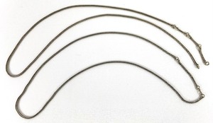 lot 236 image: Two Vintage African Tribal Sterling Silver Chains