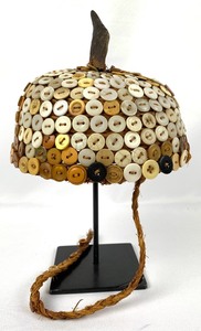lot 116 image: Authentic Lega Bwami Button Cap from Congo, Africa