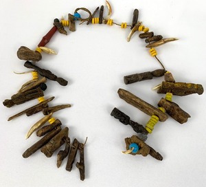 lot 249 image: Superb Antique Dayak Shamans Ritual Necklace From Borneo Island