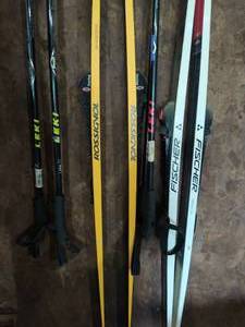 lot 162 image: Set of skis and poles