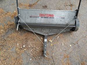 lot 185 image: Craftsman lawn sweeper