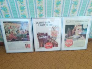 lot 392 image: Vintage Coca-Cola Ads