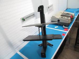 lot 90 image: WorkFit-S Single LD Desk Converter with Worksurface 