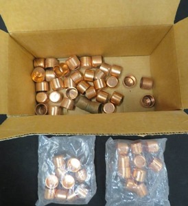 lot 33 image: 1 COPPER PIPING PIECES