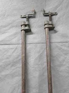 lot 39 image: TWO 63 TALL METAL CLAMPS