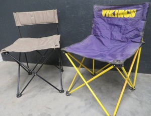 lot 60 image: FOLDINGCAMPING CHAIRS