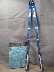 lot 65 image: BLUE HART FREESTYLE SKIS AND GOALS WALL ART