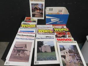 lot 71 image: WOODWORKING  HOME BUILDING MAGAZINES