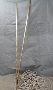 lot 75 image: VINTAGE FUEL MEASURE STICK  MARINE ROPE