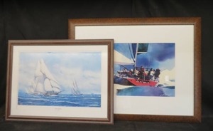 lot 77 image: BEAUTIFUL PRINTS (1998 AND 1906) SURROUNDED BY STUNNING WOODEN FRAMES