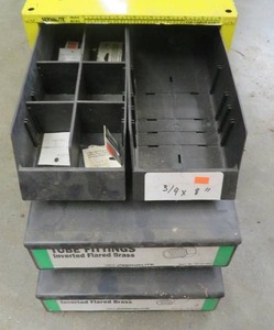 lot 99 image: SERVALITE METAL STACKABLE STORAGE CONTAINERS