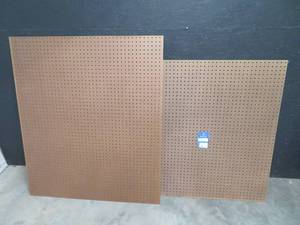 lot 104 image: 4 EUCABOARD PREFORMED PEG BOARDS. LIKE NEW