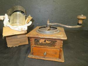 lot 140 image: VINTAGE COFFEE GRINDER