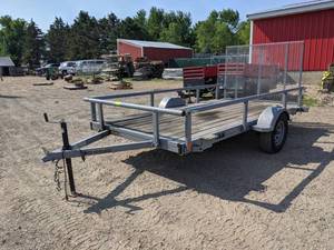 lot 3 image: 2020 Karavan Utility Trailer 6 x 12 w Ramp and Fold Down Sides