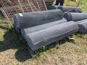 lot 26 image: Lot of (4) Rolls  38 Mini-Mesh Fencing - Rolls are 48 Tall and about 12 Diameter