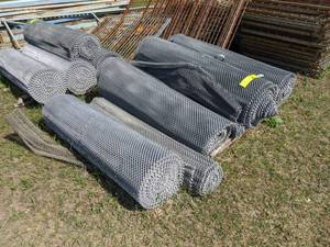 lot 27 image: Lot of (5) Rolls  38 Mini-Mesh Fencing - Rolls are 48 Tall and (4) are about 12 Diameter and (1) is about 8 Diameter