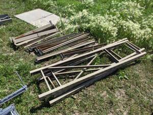 lot 41 image: Garage Shelving (Same as the type sold at Menards) - Includes (3) Uprights and (18) Crossmembers
