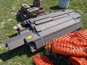 lot 40 image: Pallet of Assorted Composite Decking, Longest piece is about 6 Long