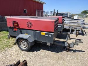 lot 6 image: 2012 Chicago Pneumatic Portable Air Compressor - Model CPS185 - Only 859 HRS - SEE VIDEO