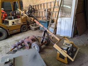 lot 66 image: Easy Auger Model EA93H Hydraulic Drive Auger  Post Digger w (2) Augers