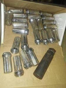 lot 35 image: 24  deep lug nuts and wrench 14 x 2.