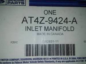 lot 56 image: Ford AT4Z-9424-A Manifold Assembly - Inlet. (Taurus, Explorer, Flex, Edge 2011-2018)