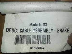 lot 59 image: Cable Assembly Brake, ORS 15823602