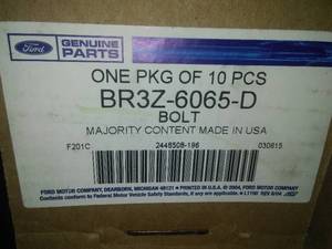 lot 71 image: Engine Cylinder Head Bolt - Ford (BR3Z-6065-D) 2011 Mustang, 2011-12 F-150