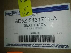 lot 76 image: Track Assembly - Drivers Side (LH) - Ford (AE5Z-5461711-A) Fusion, Milan
