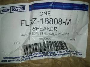 lot 80 image: Front Dr Speaker - Ford (FL3Z-18808-M) Ford F-150 250 Super Duty  350 Super Duty (2015-2020)