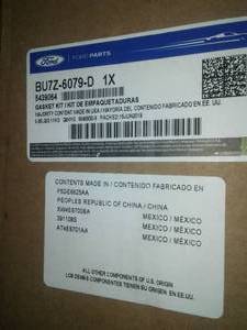 lot 81 image: KIT - GASKET.  BU7Z-6079-D   F-150
