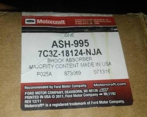 lot 104 image: Shock Absorber-4WD, 137.0 WB Front MOTORCRAFT ASH-995