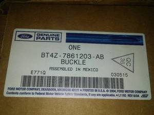 lot 115 image: Buckle End - Drivers Side (LH) - Ford (BT4Z-7861203-AB) 2013-15 MKX, Edge