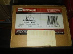 lot 191 image: Brake Lining BRF-4 8U9Z-2001-C