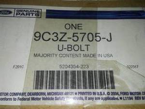 lot 212 image: U Bolt - 9C3Z-57005-J