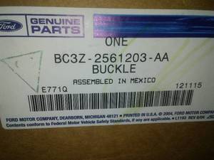 lot 227 image: Seat Belt Buckle BC3Z-2561203-AA F-250350 (2011-2016)