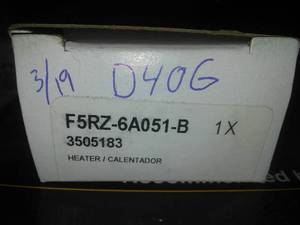 lot 235 image: Heater F5RZ-6A051-B.  F-150, Transit Connect