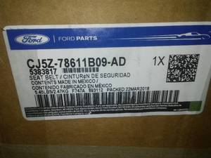 lot 239 image: Seatbelt CJ5Z-78611B09-AD Ford Escape 2013-2017