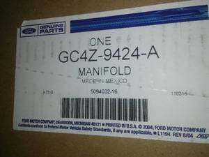 lot 250 image: MANIFOLD ASSEMBLY - INLET. GC4Z-9424-A  F-250 Super Duty, F-350 Super Duty, F-450 Super Duty, F-550 Super Duty