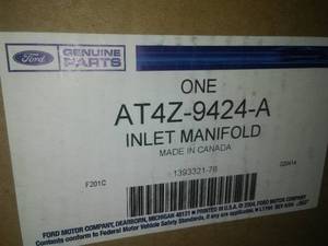 lot 253 image: Ford AT4Z-9424-A Manifold Assembly - Inlet 2011-2018 Ford Edge, Explorer, Flex, Taurus, MKT, MKX