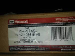 lot 281 image: FORDMOTORCRAFT 2004-2006 EXPEDITION AC BLEND DOOR MOTOR (3L1Z-19E616-AB) Explorer, Navigator