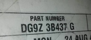 lot 299 image: Ford DG9Z-3B437-GFront Axle Shaft 2015-2016 Ford Fusion 2015-2016 Lincoln MKZ