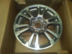 lot 315 image: 18 in. 6 Lug Alloy Rims (4) used but excellent.