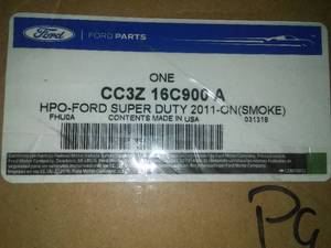 lot 363 image: Ford Genuine CC3Z-16C900-A Hood Deflector - Smoke (Super Duty F 250350450550 2011-2016)