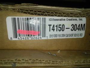 lot 375 image: ICI Stainless T4150-304M Rocker Panel 2015 F-150 Crew Cab short box 6.5 foot Bed