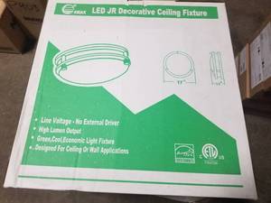 Lot of (7) Amax Brushed Nickel LED Jr Decorative Ceiling Fixture 35W